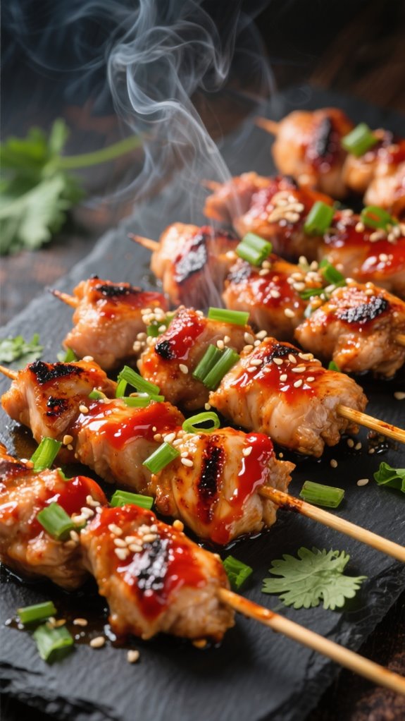 korean bbq chicken skewers