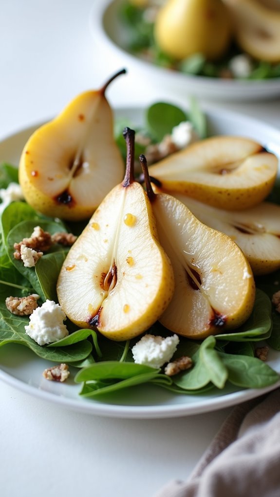 preparing ripe bosc pears
