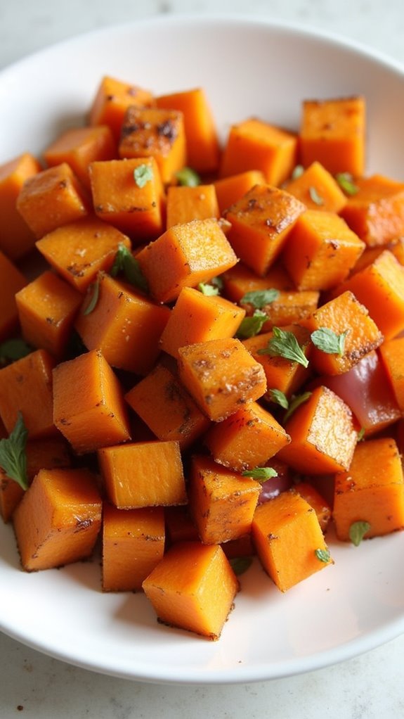 saut sweet potatoes and beef