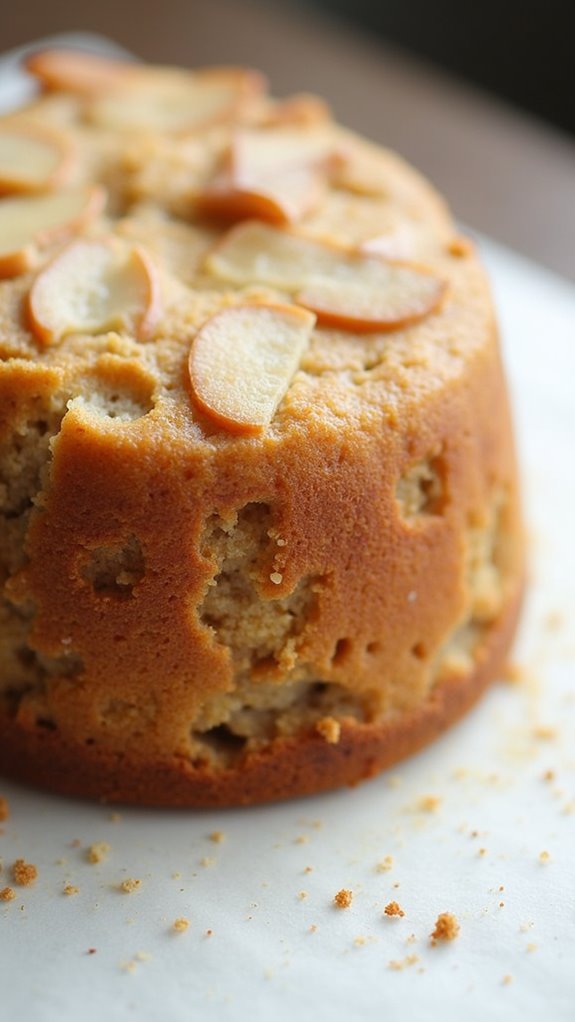 spiced pear cake batter