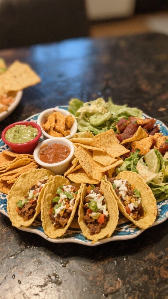 tacos snack platter