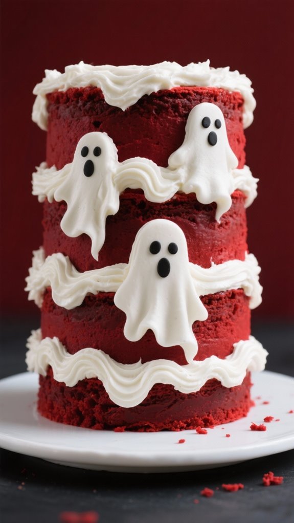 ghostly velvet cake delight