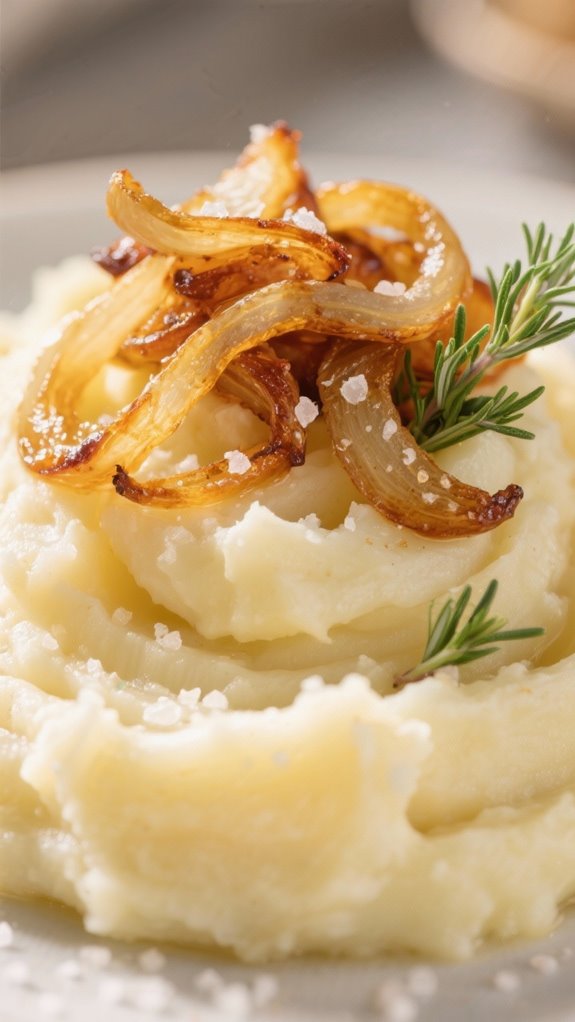 gourmet caramelized onion mashed potatoes
