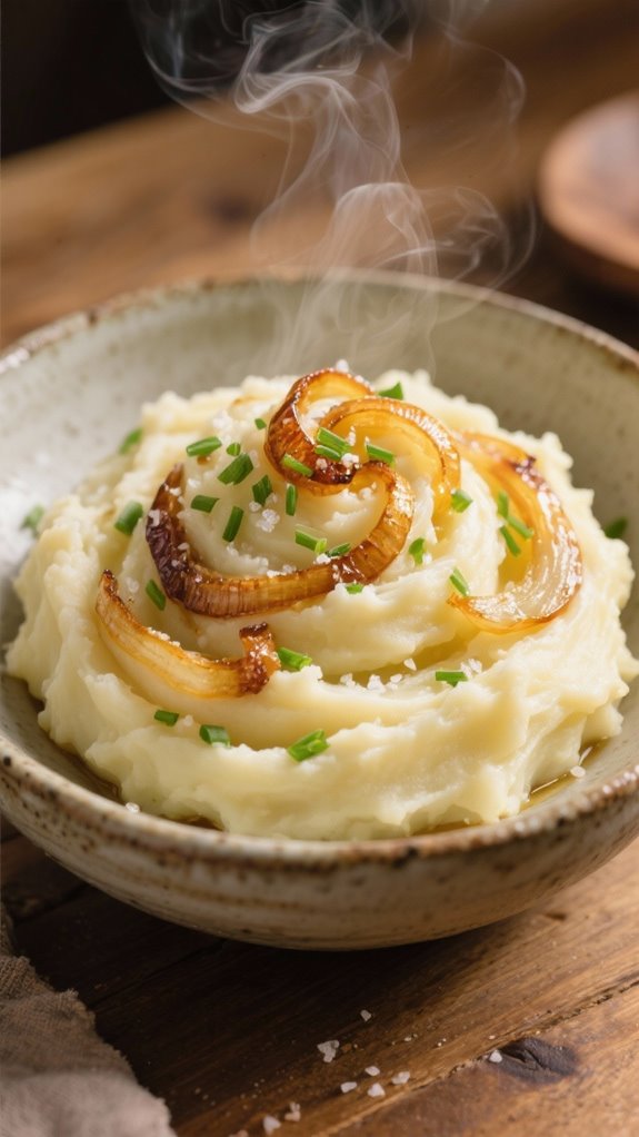 gourmet caramelized onion potatoes