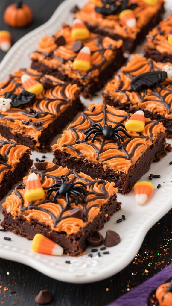 spooky halloween brownie treats
