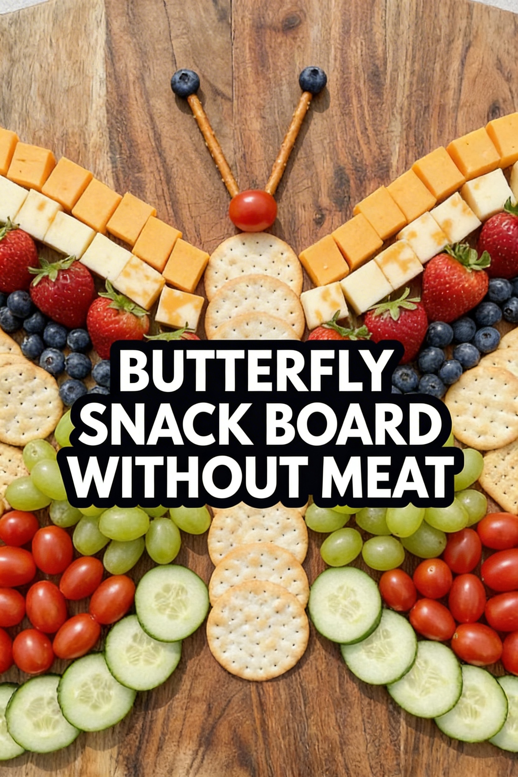 Butterfly Snack Board Without Meat That Preschool Teachers Use for Classroom Celebrations
