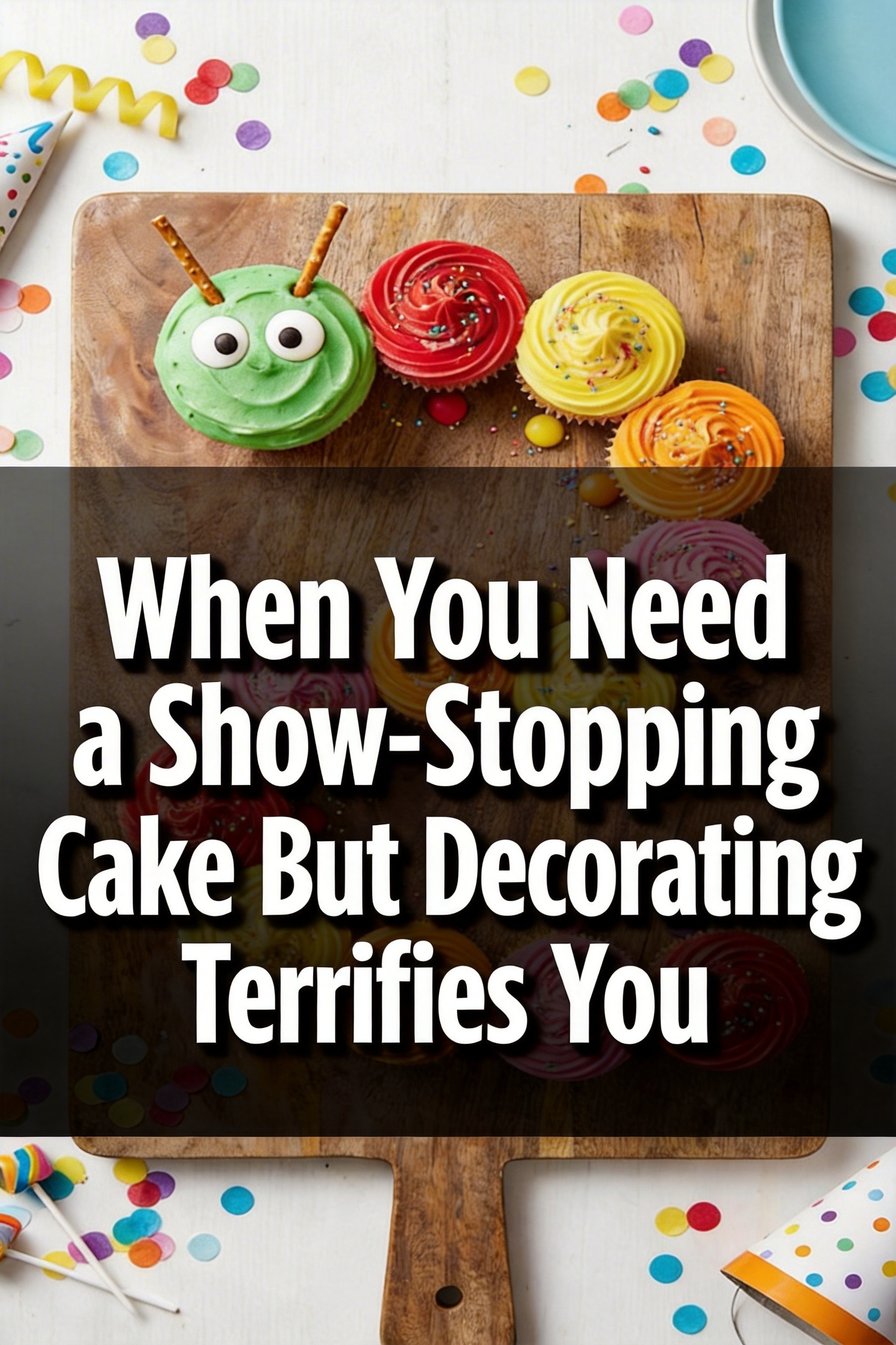 When You Need a Show-Stopping Cake But Decorating Terrifies You — Caterpillar Cupcake Pull-Apart Cake