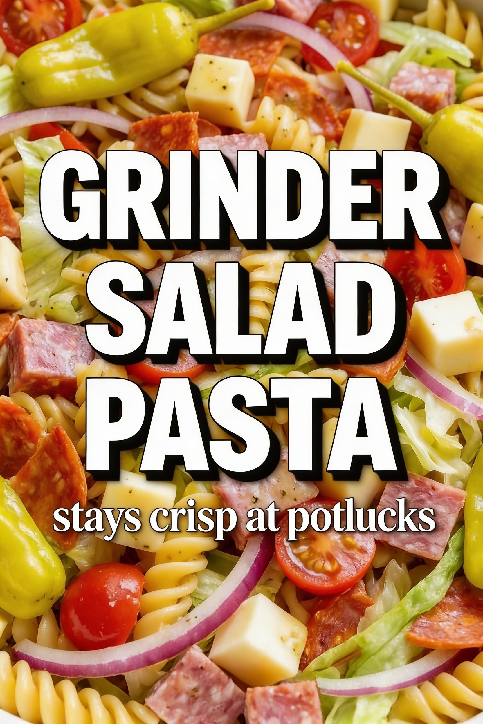 Grinder Salad Pasta That Stays Crisp at Potlucks — Cold Pasta Salad Recipe for Summer Gatherings