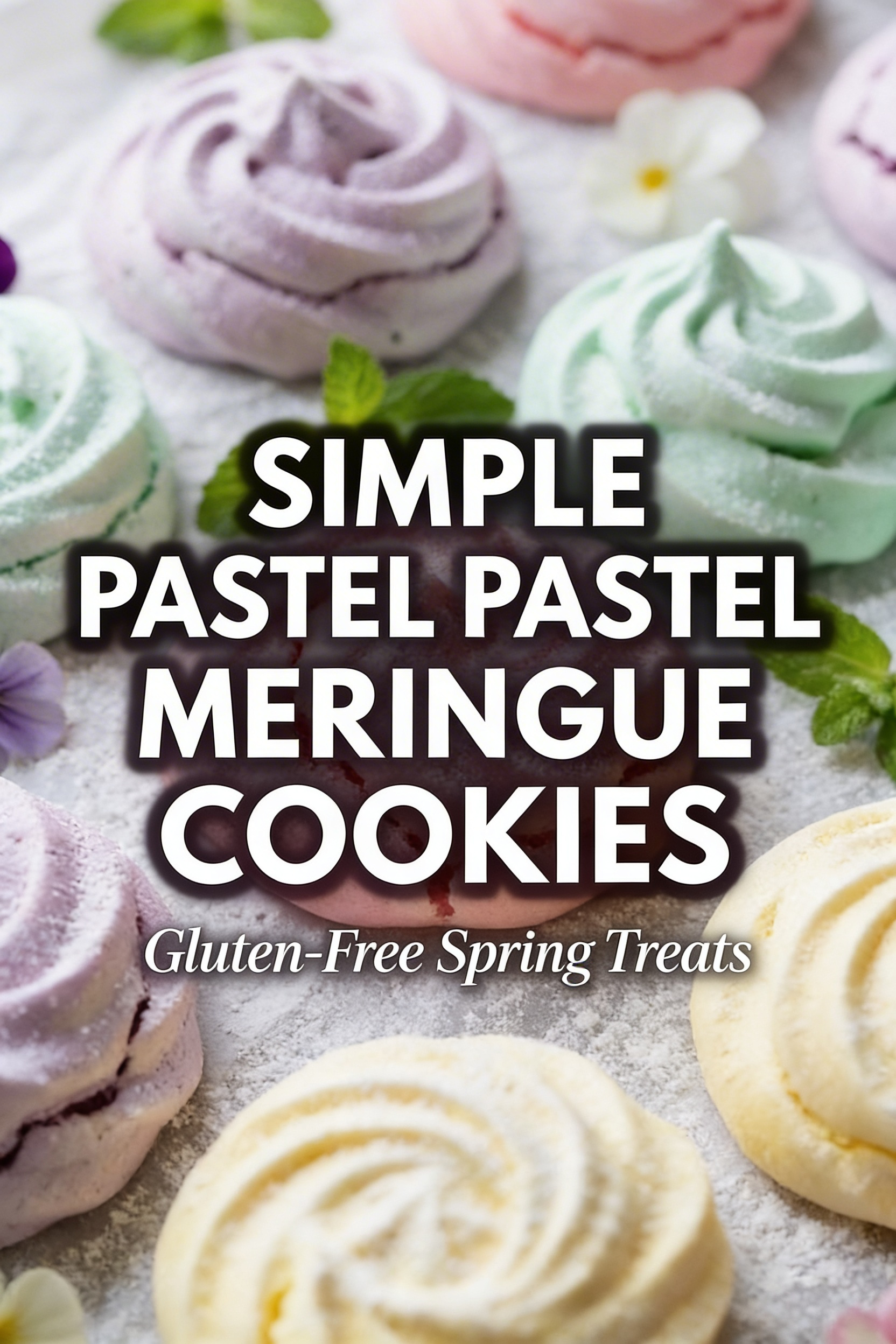 Pastel Meringue Cookies That Are Naturally Gluten-Free Spring Treats for Everyone
