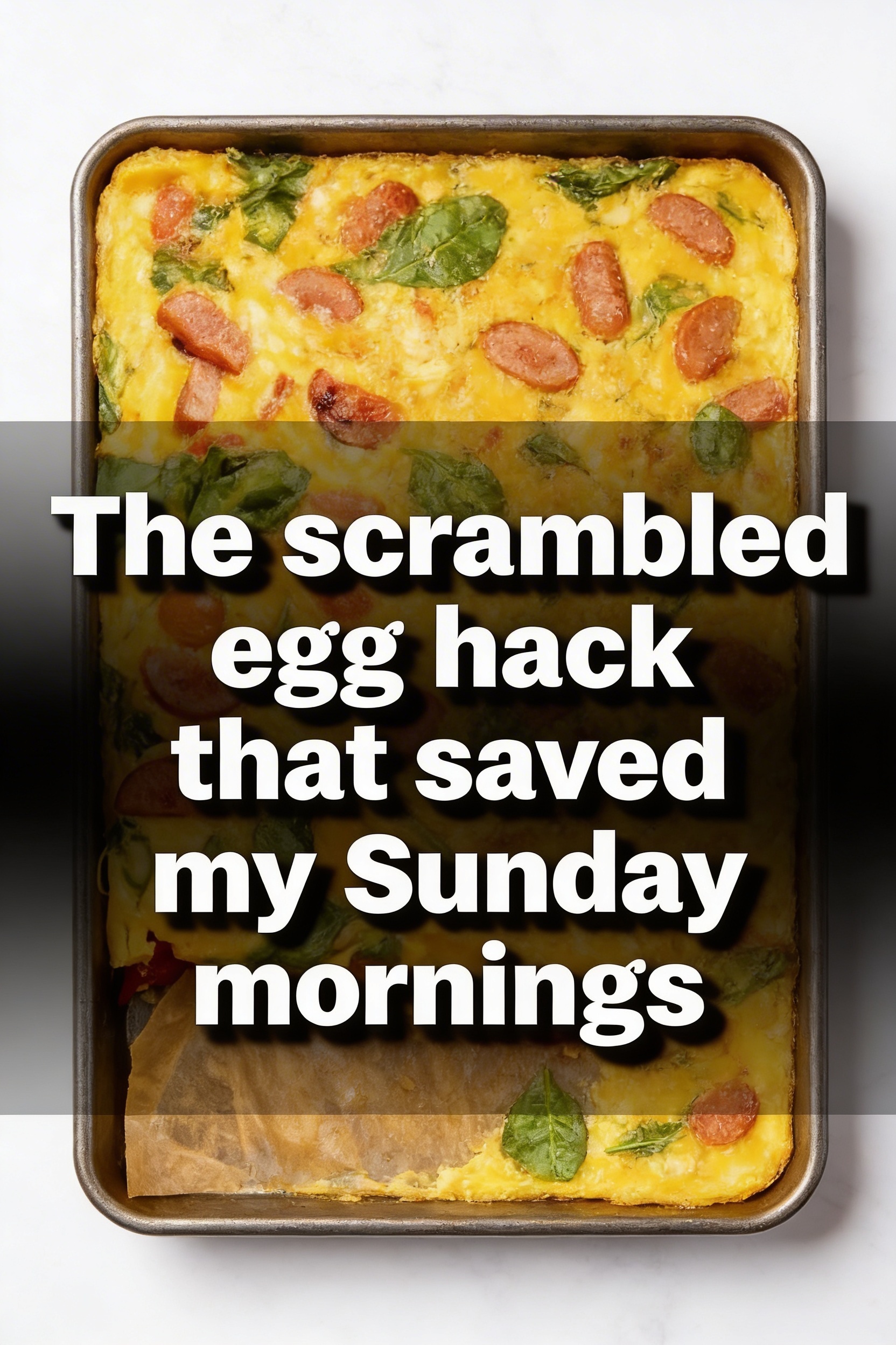 The Scrambled Egg Hack That Saved Sunday Mornings — Sausage Sheet Pan Scrambled Eggs