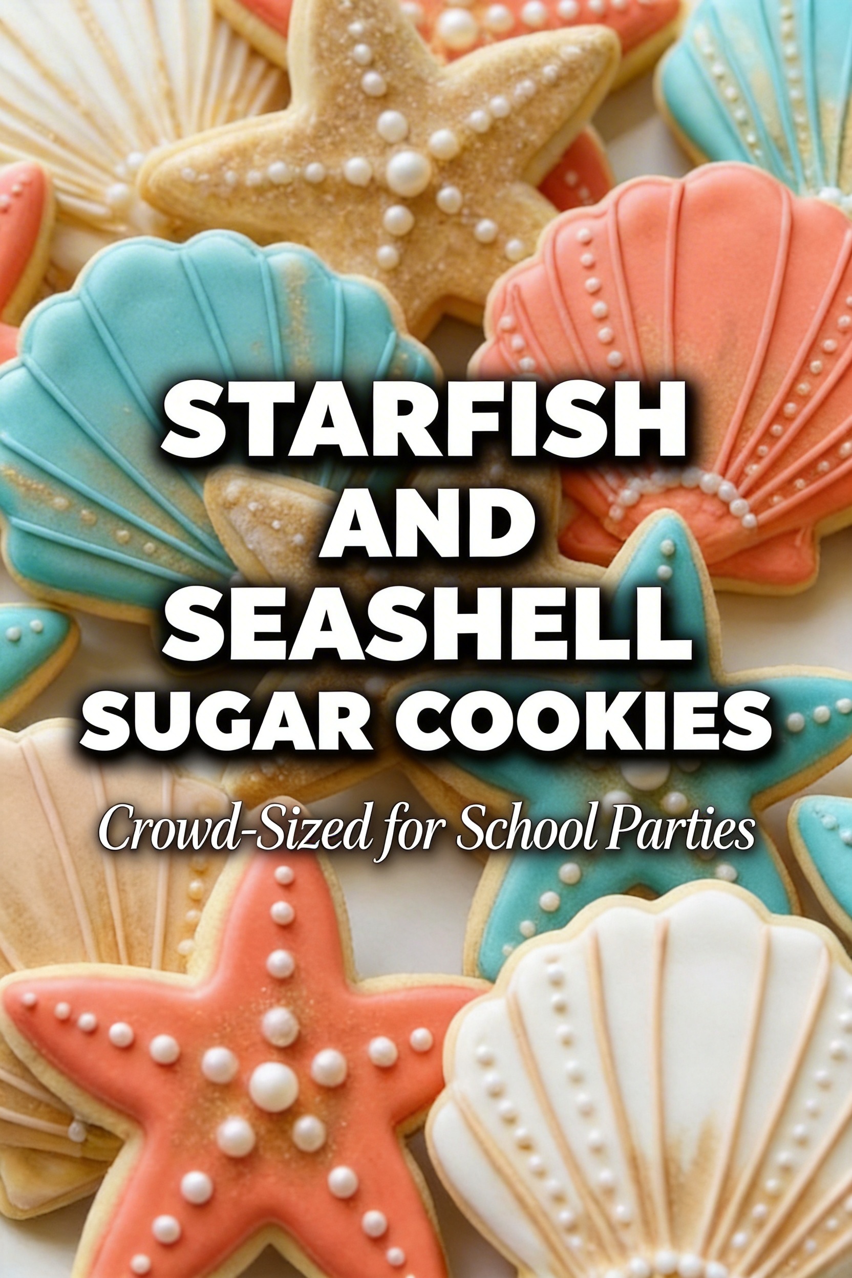 Starfish and Seashell Sugar Cookies for School Parties — Crowd-Sized Recipe That Feeds 30 Kids Under Budget