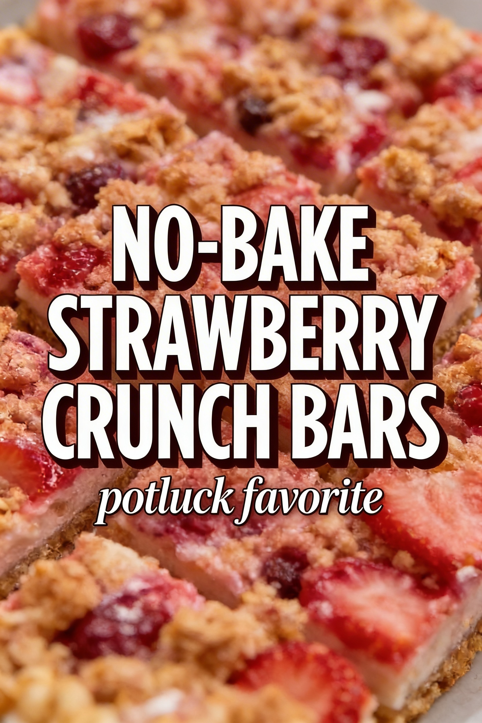 No-Bake Strawberry Crunch Bars for Potlucks That Feed a Crowd Without Turning On the Oven