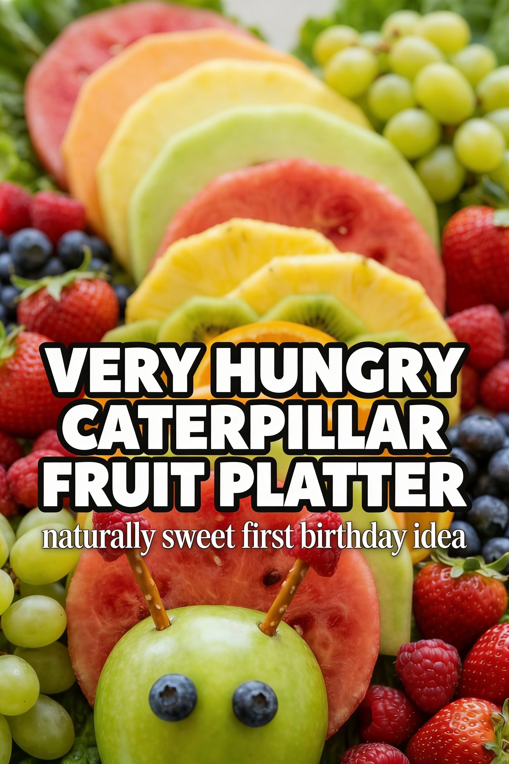 Very Hungry Caterpillar Fruit Platter — Naturally Sweet First Birthday Food That's Allergy-Friendly and Toddler-Safe