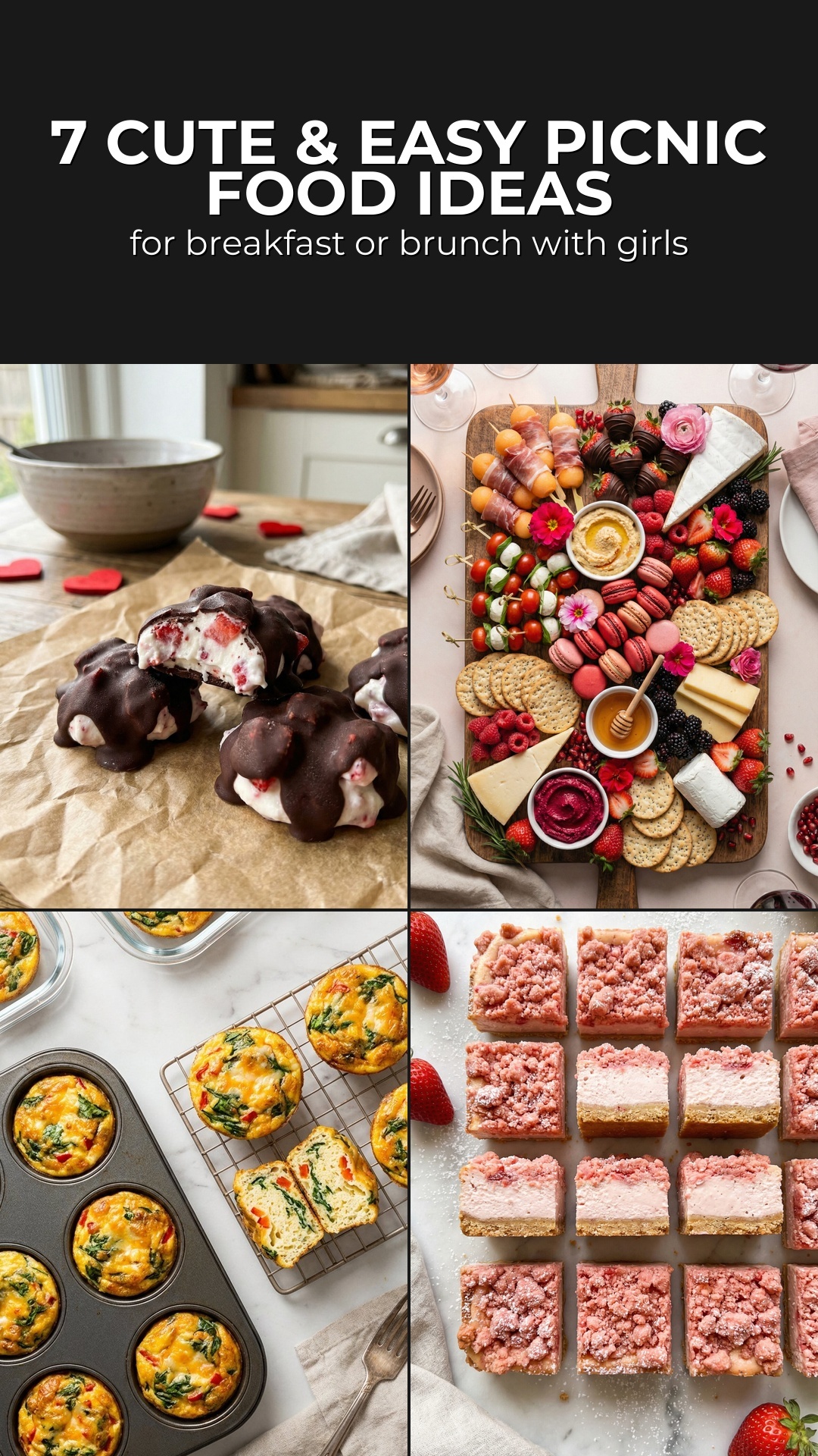 7 Cute & Easy Picnic Food Ideas for Breakfast or Brunch with Girls | Friend Gatherings