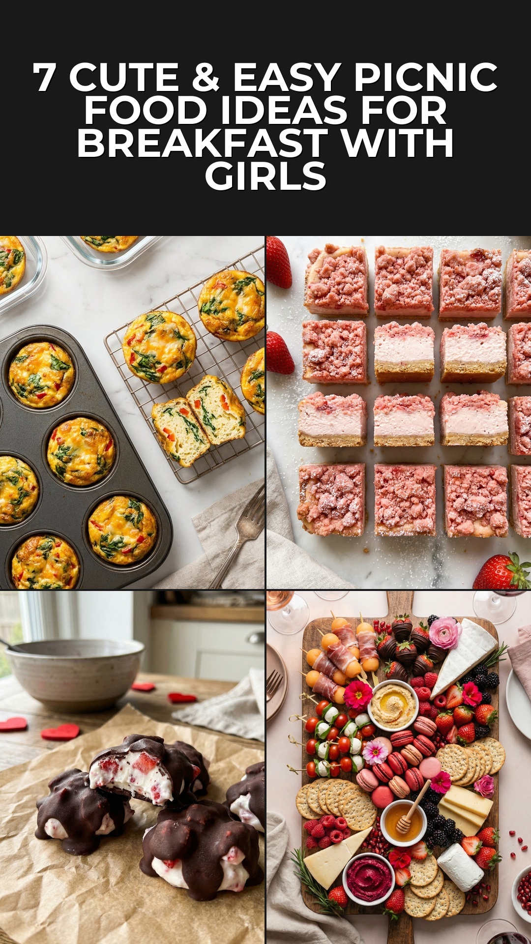 7 Cute & Easy Picnic Food Ideas for Breakfast with Girls | Outdoor Brunch Recipes