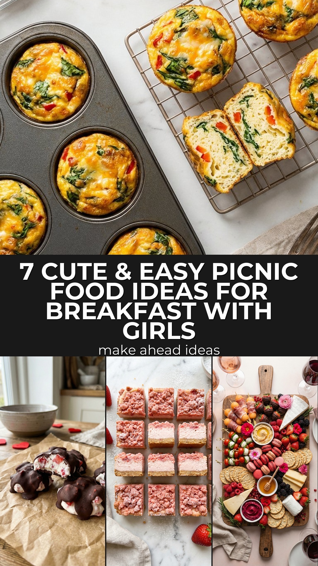 7 Cute & Easy Picnic Food Ideas for Breakfast with Girls | Make Ahead Recipes