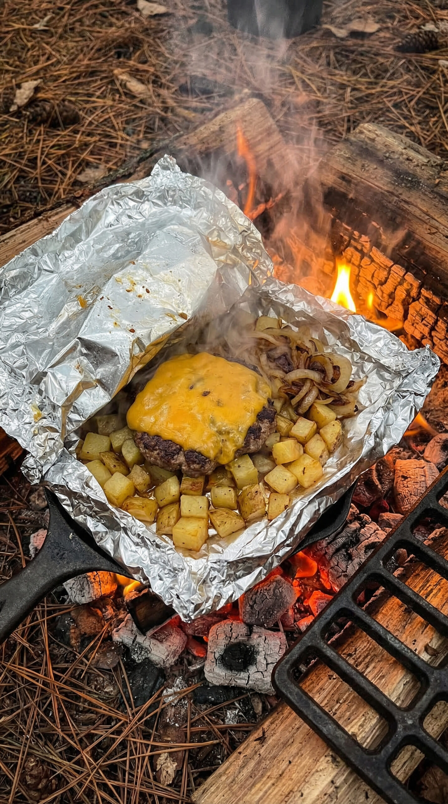 1. Classic Cheeseburger Foil Packets