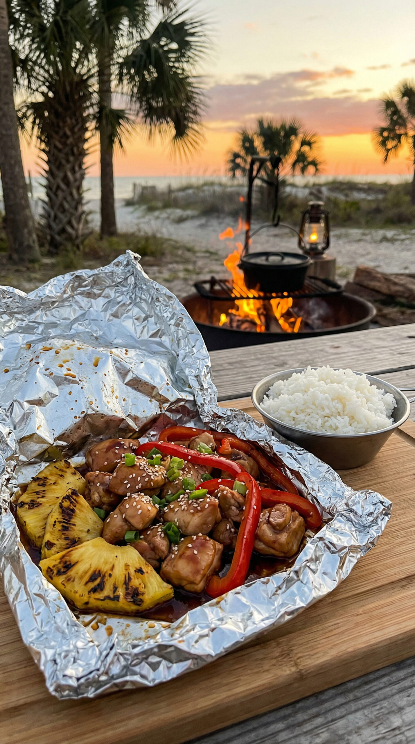 8. Hawaiian Chicken Foil Packets