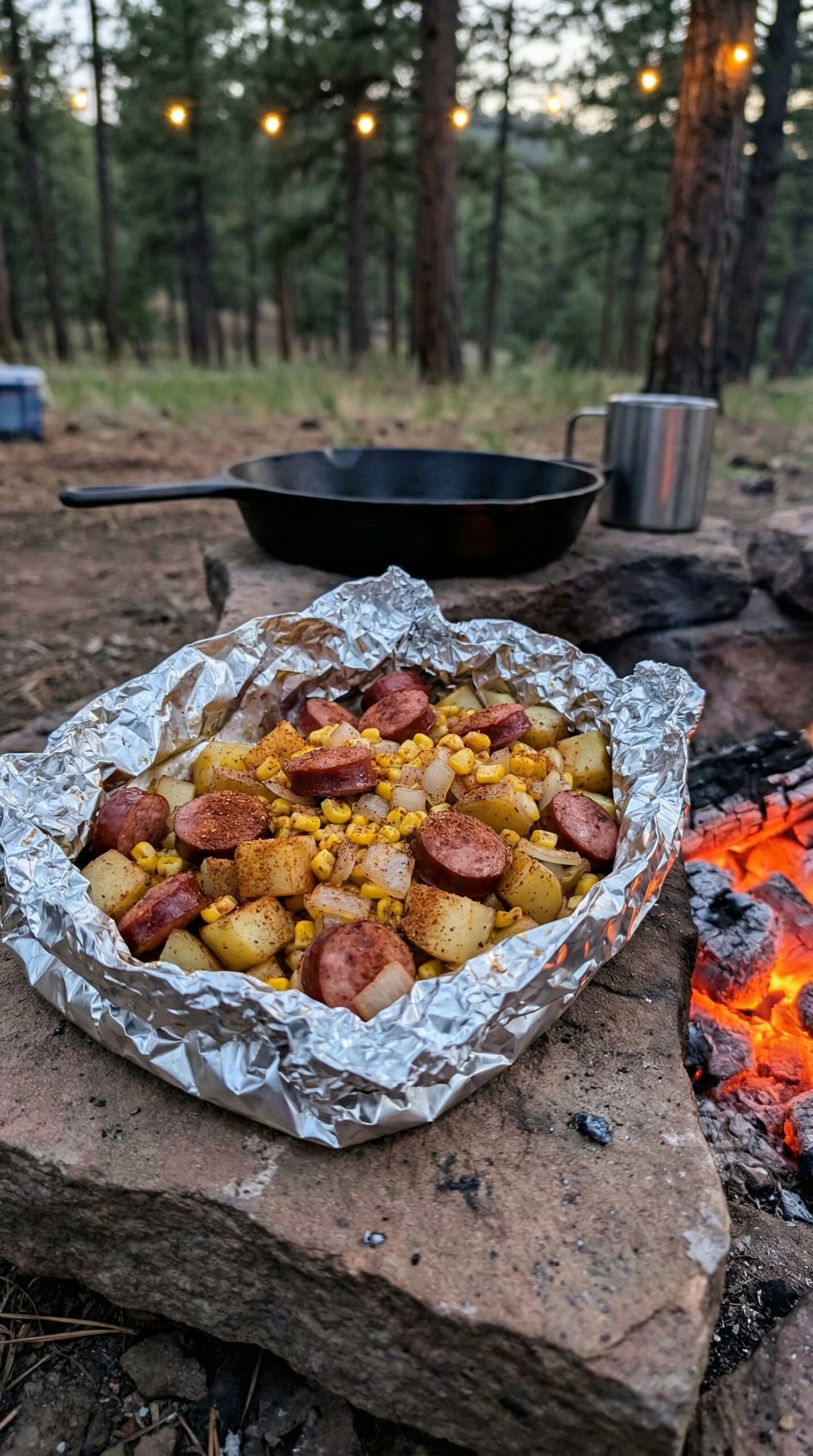 3. Cajun Sausage and Potato Foil Packets