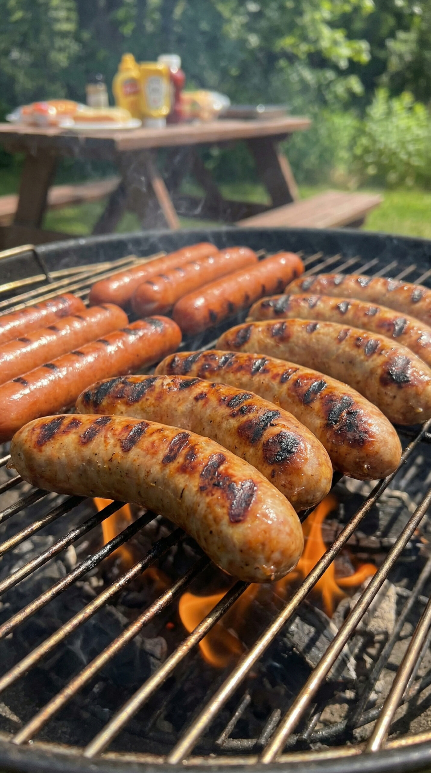 3. Grilled Hot Dogs and Brats