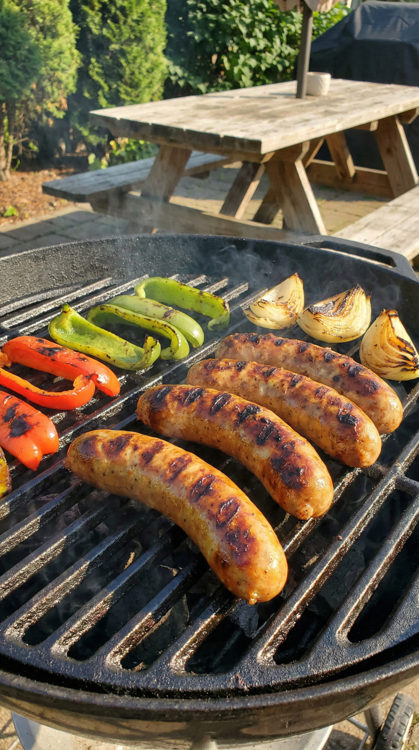 7. Grilled Sausage and Peppers