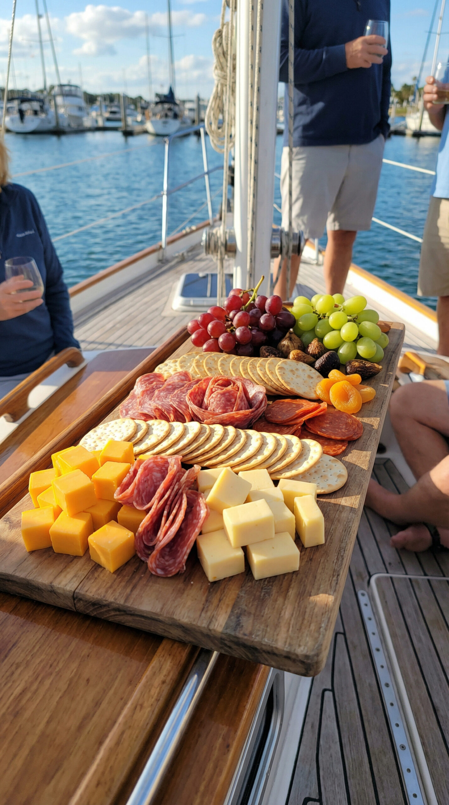 2. Cheese and Meat Snack Board