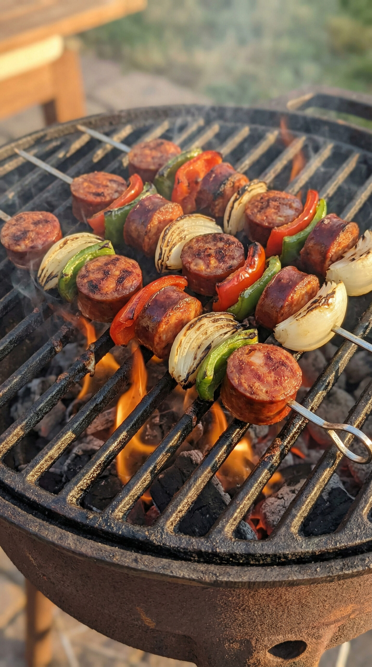 8. Spicy Chorizo and Pepper Skewers