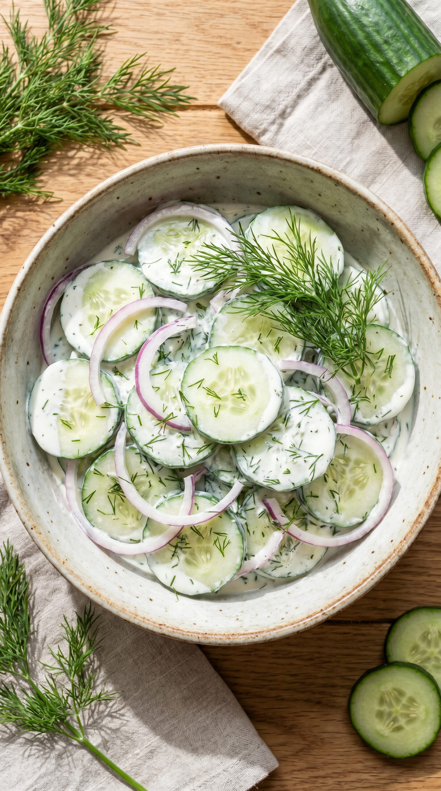 Creamy Cucumber Dill Salad