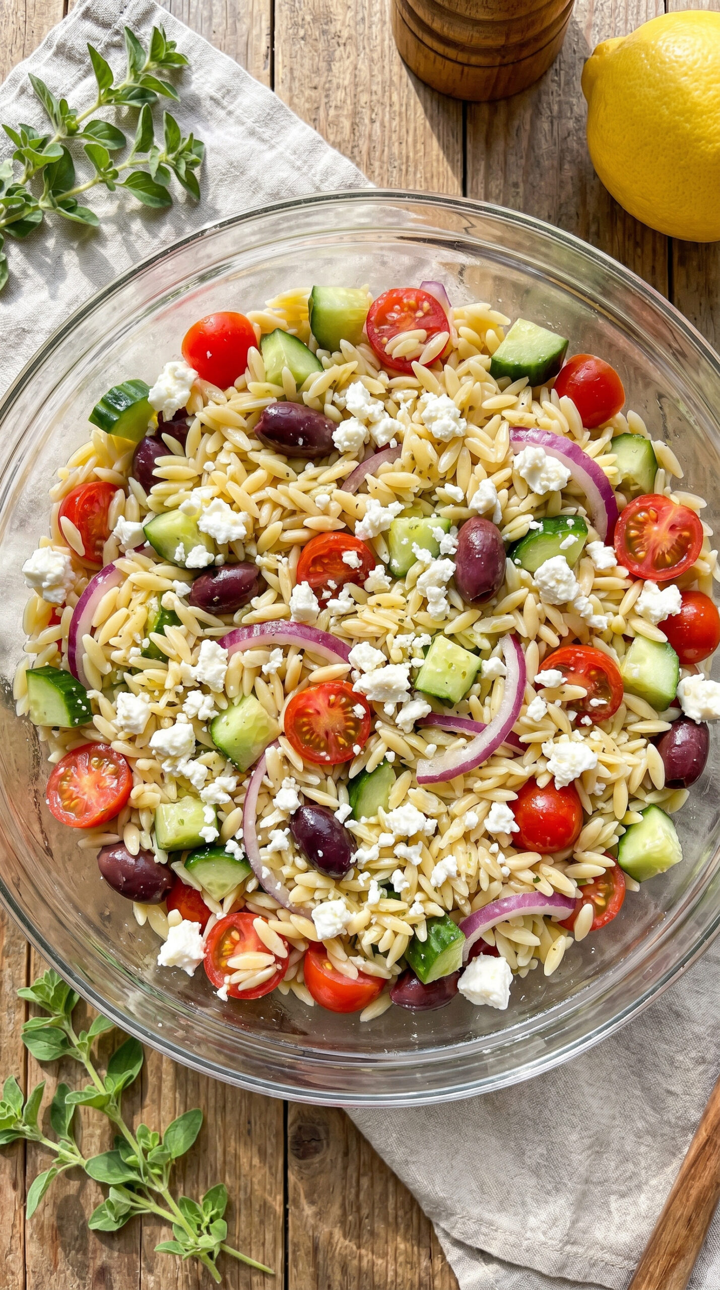 Greek Orzo Pasta Salad
