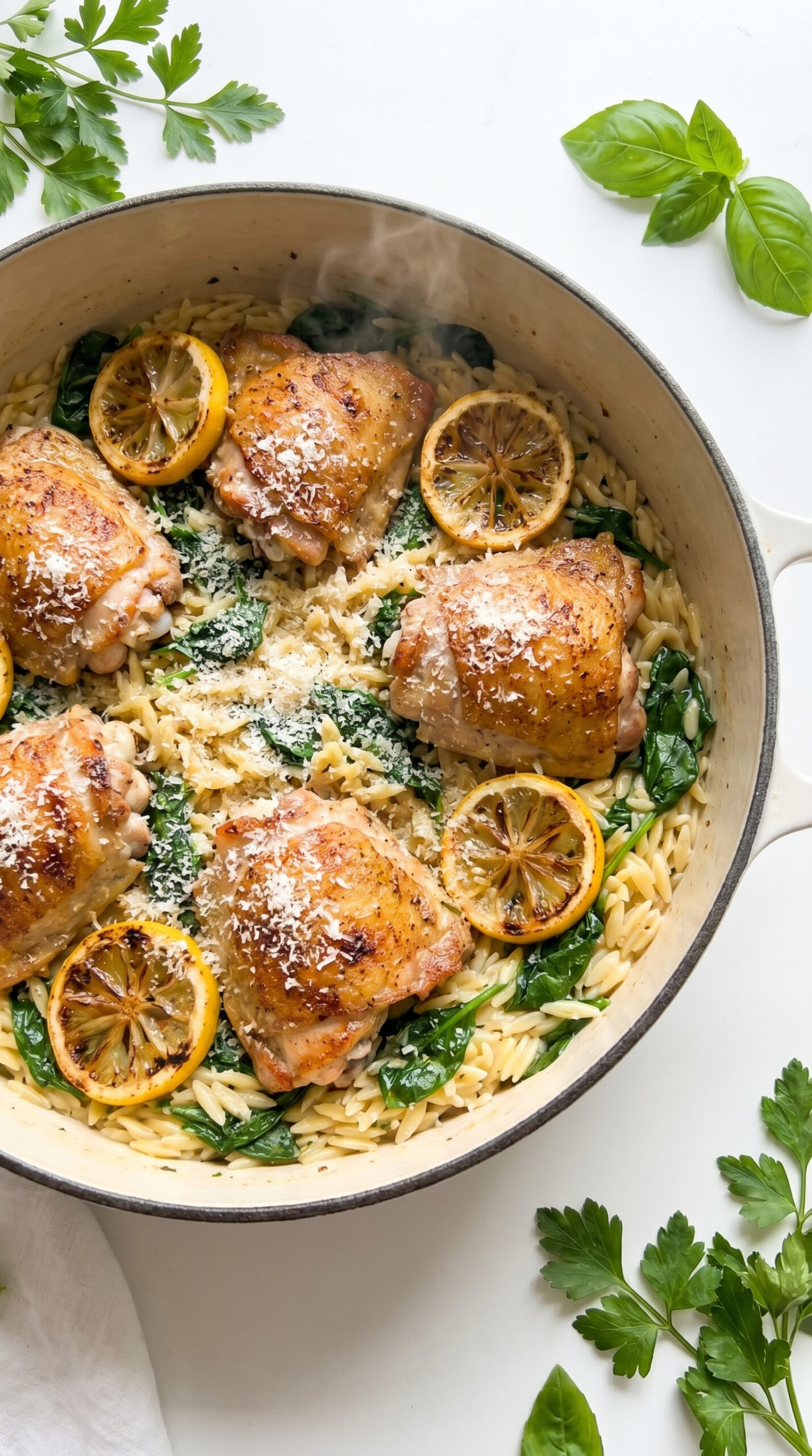 One-Pot Lemon Chicken Orzo