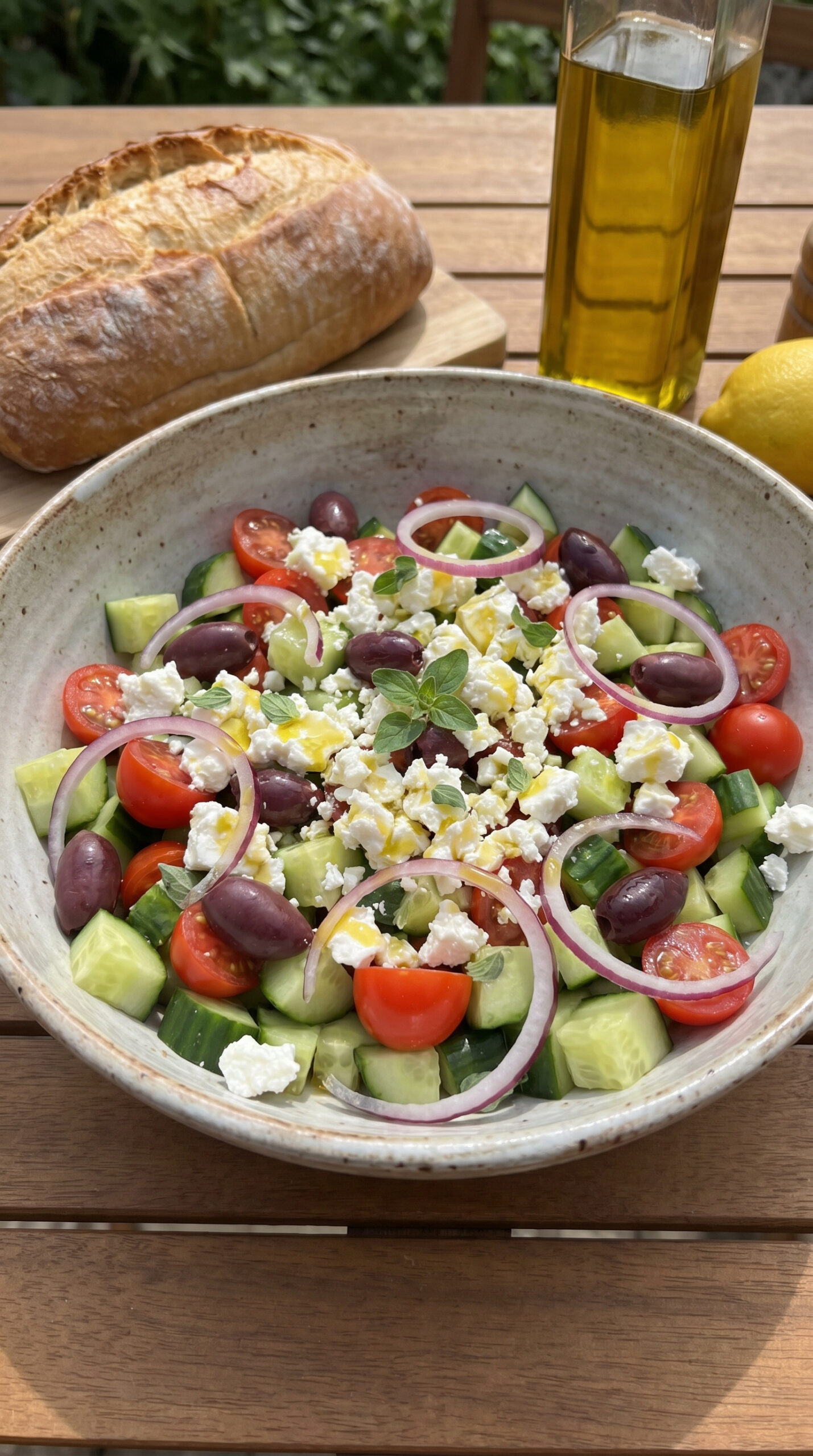 Greek Cucumber Feta Salad
