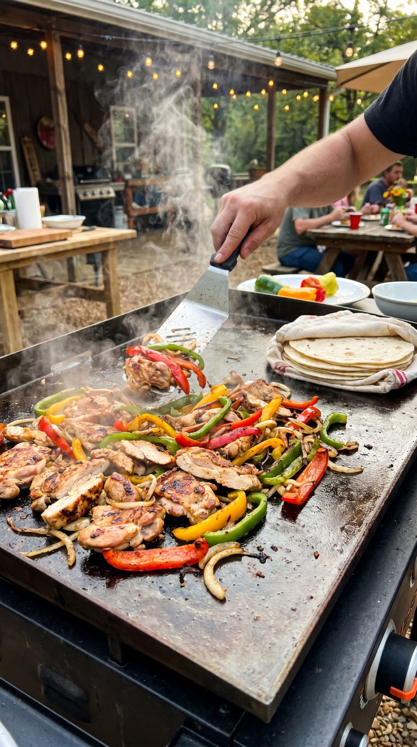 Blackstone Chicken Fajitas