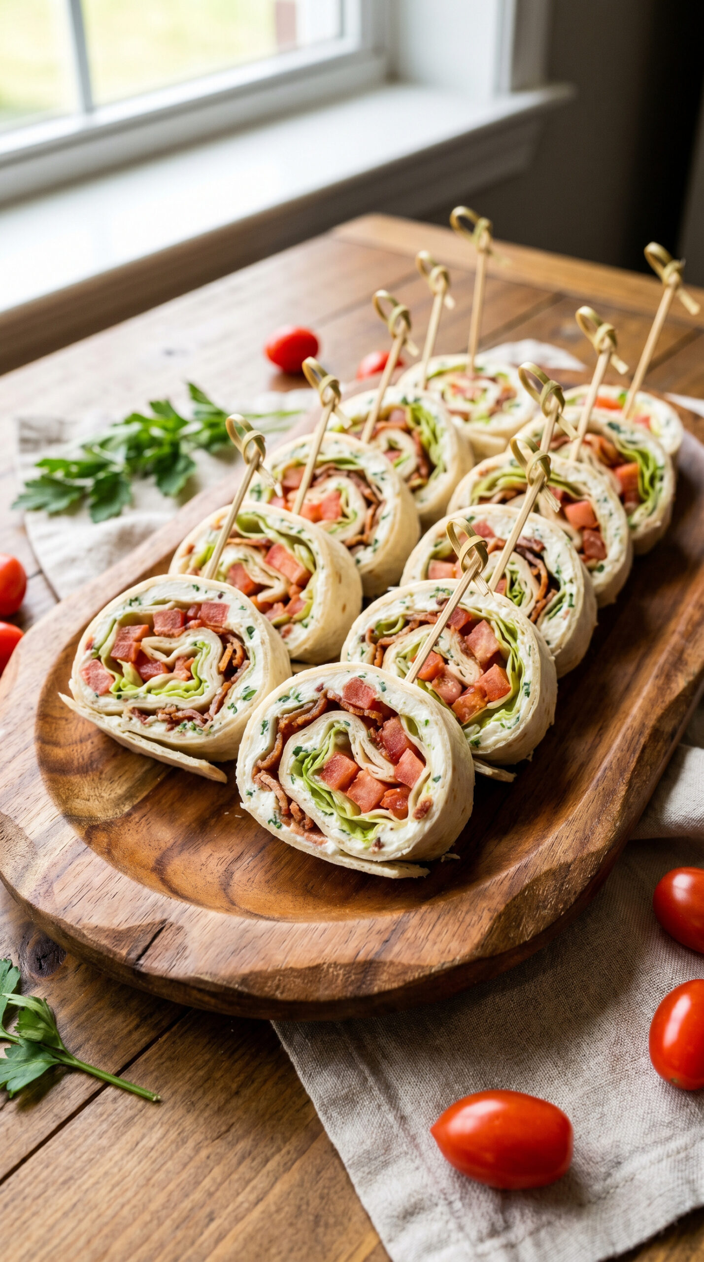 BLT Pinwheel Bites