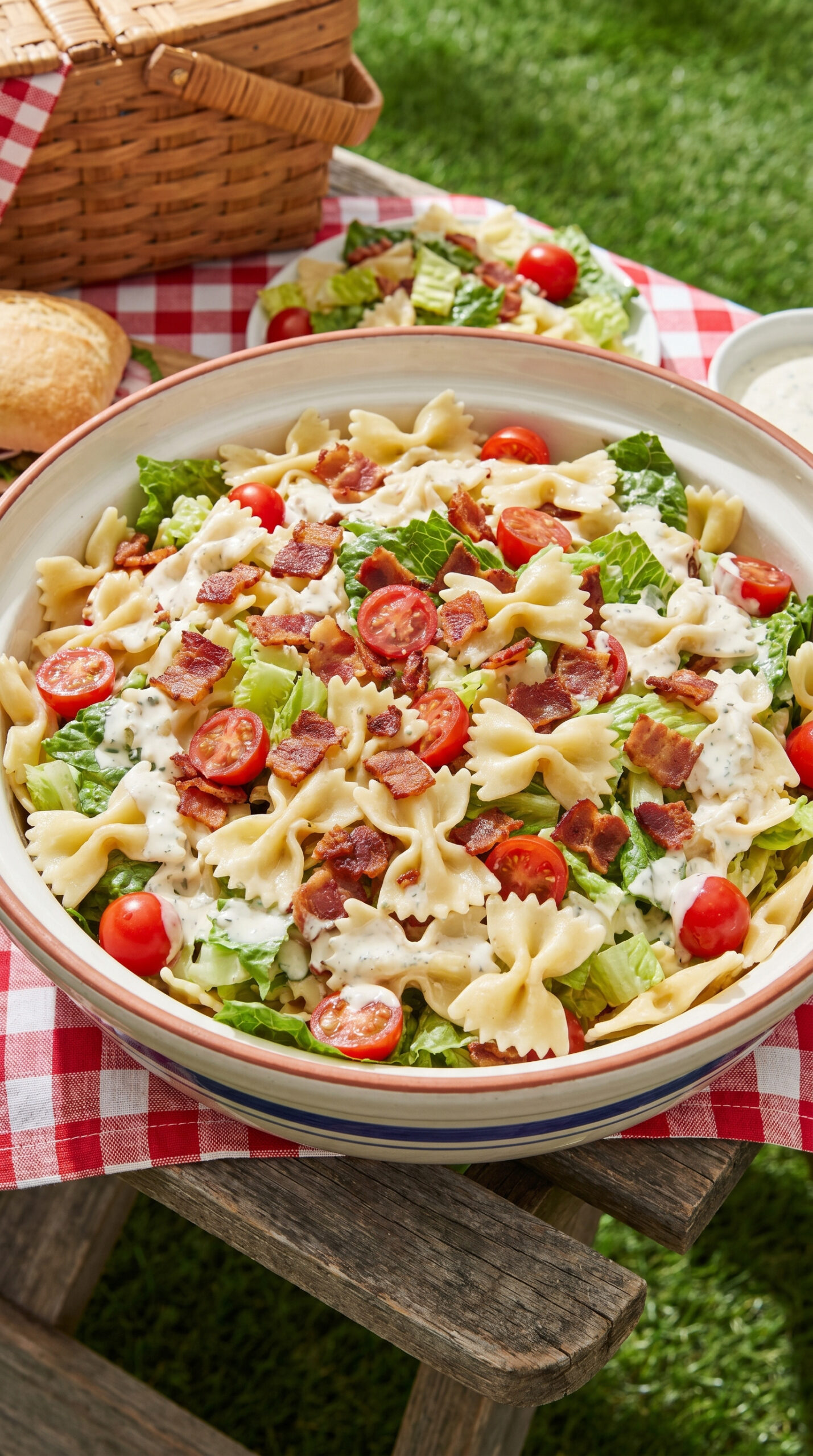 BLT Bowtie Pasta Salad