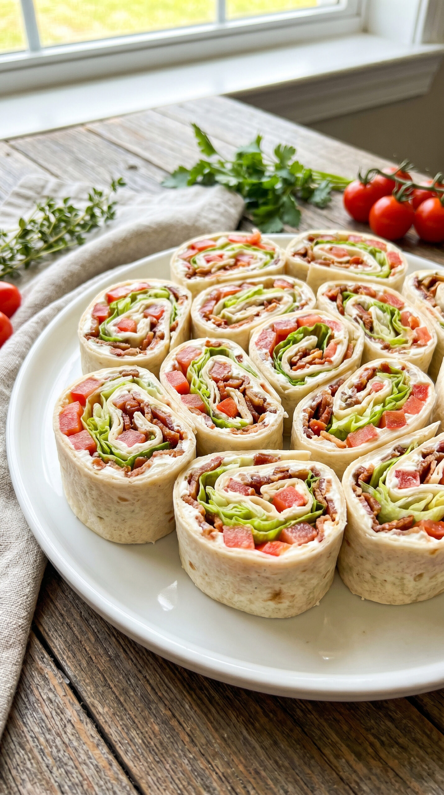 BLT Pinwheel Bites