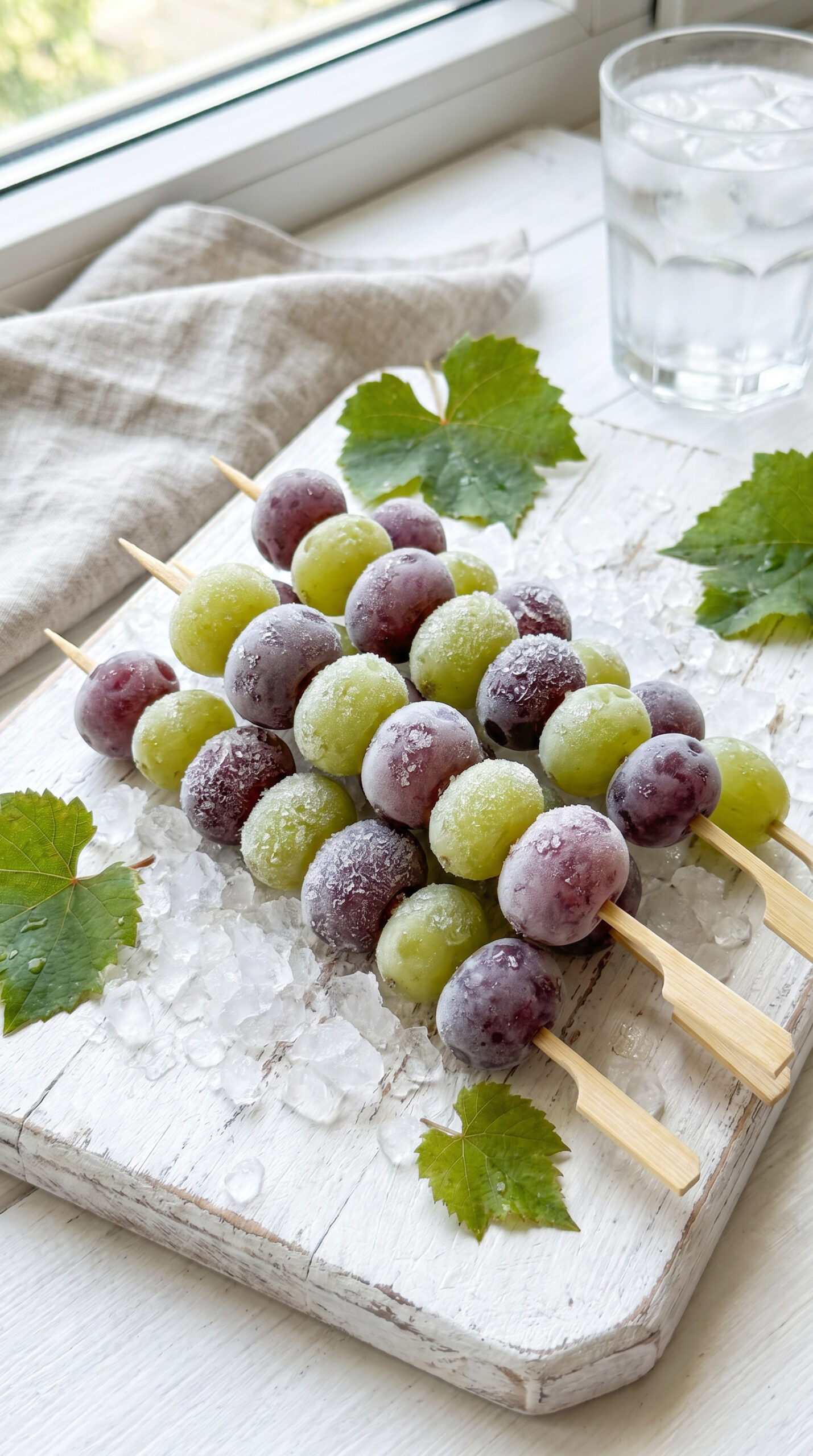 Frozen Grape Skewers