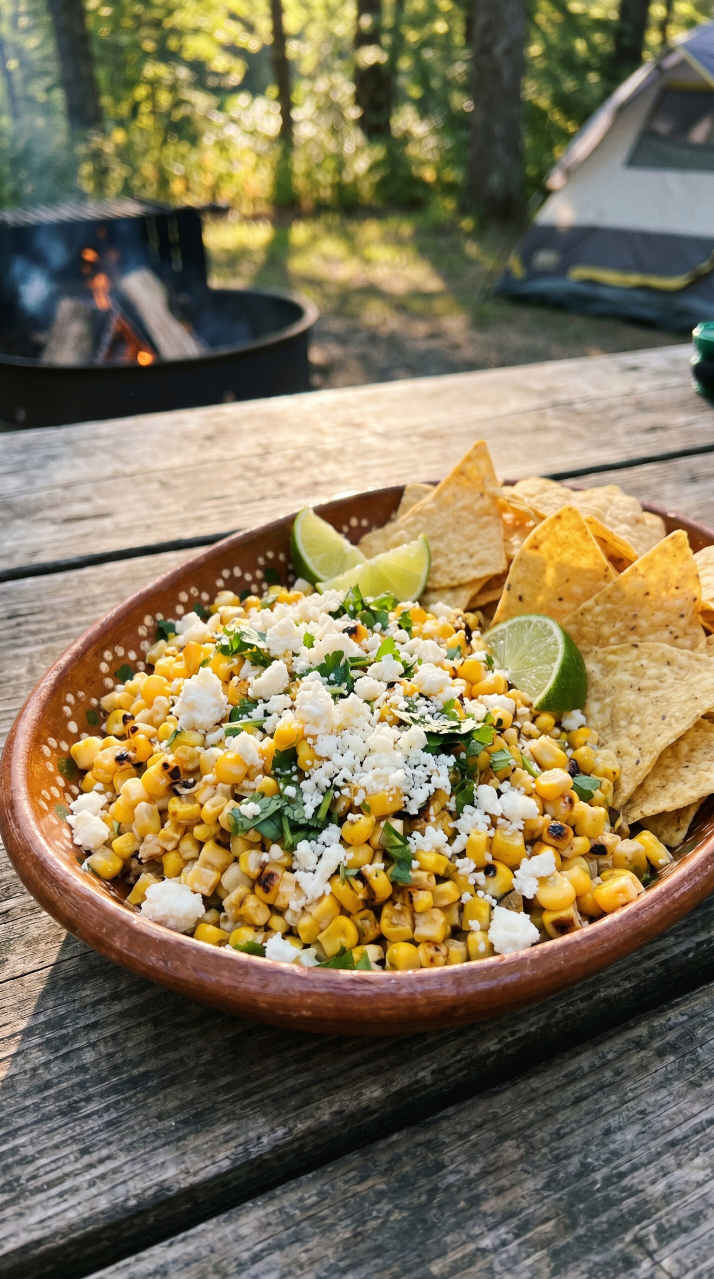 Mexican Street Corn Salad as a Dip