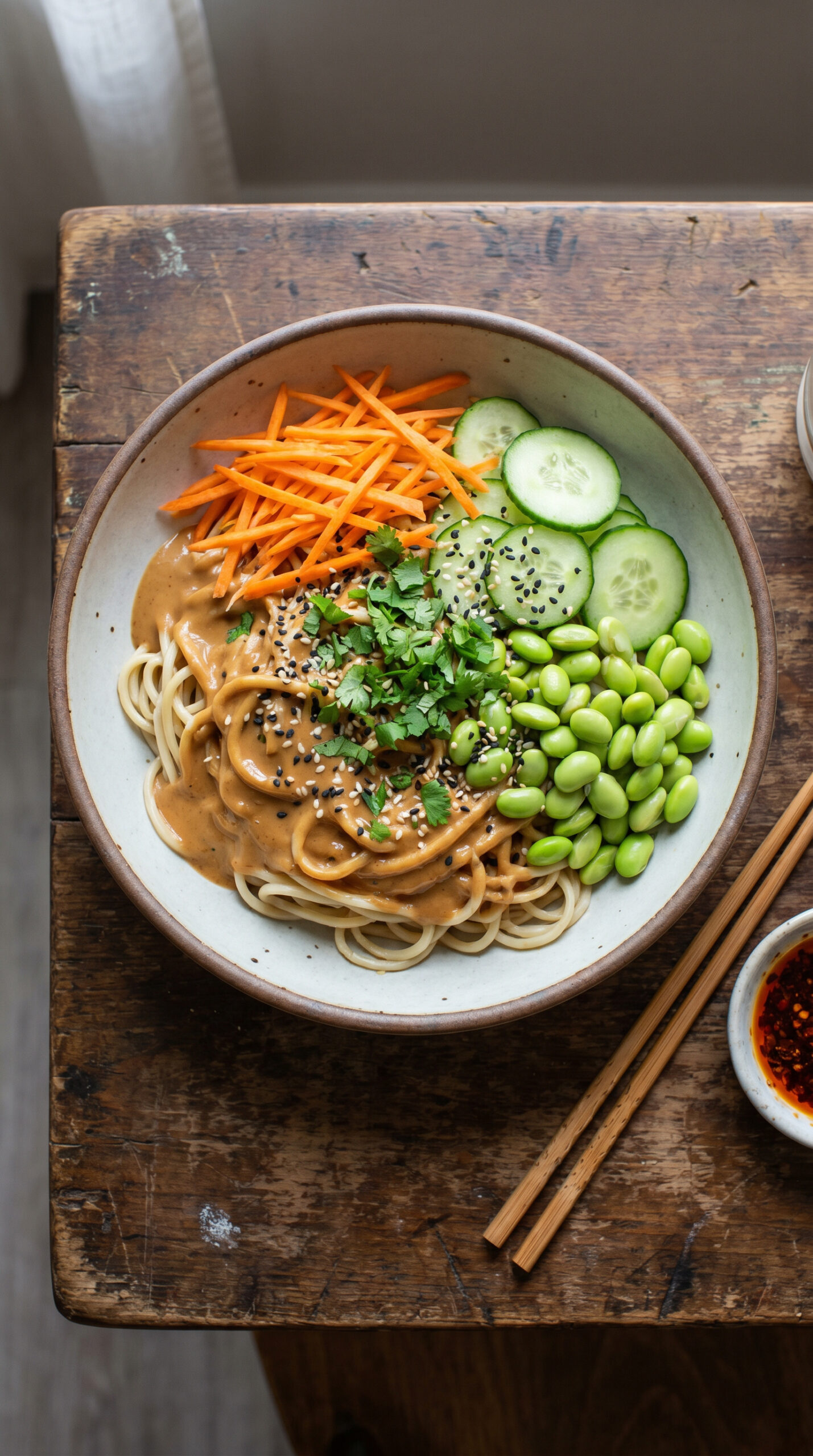 Cold Peanut Noodle Bowls