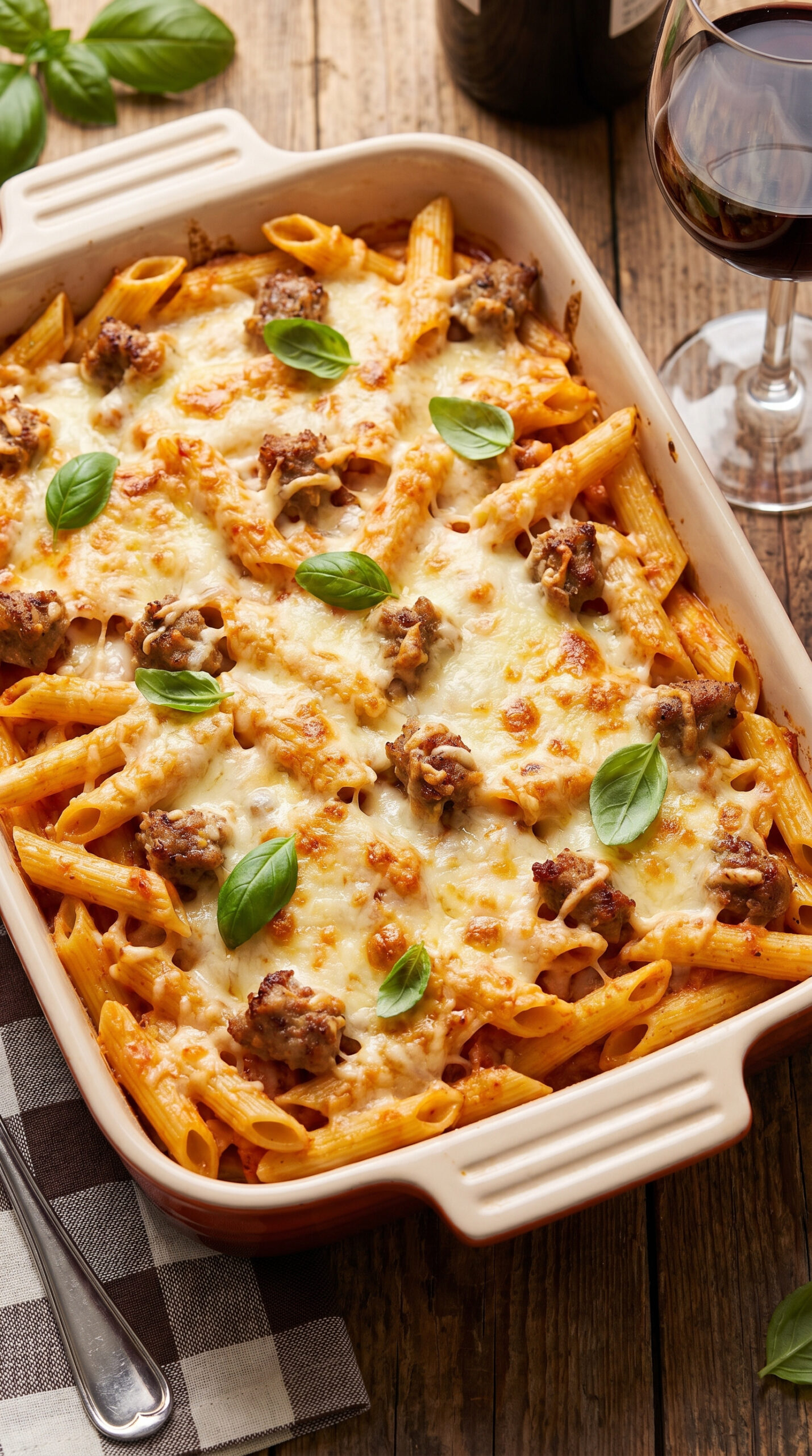 Cheesy Baked Penne Casserole