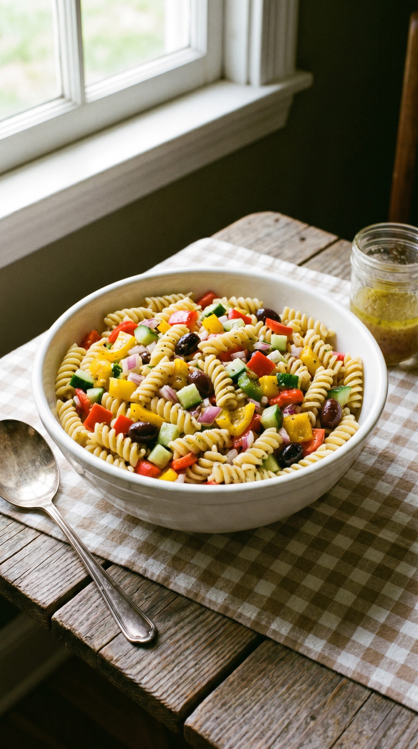Rotini Pasta Salad with Vegetables