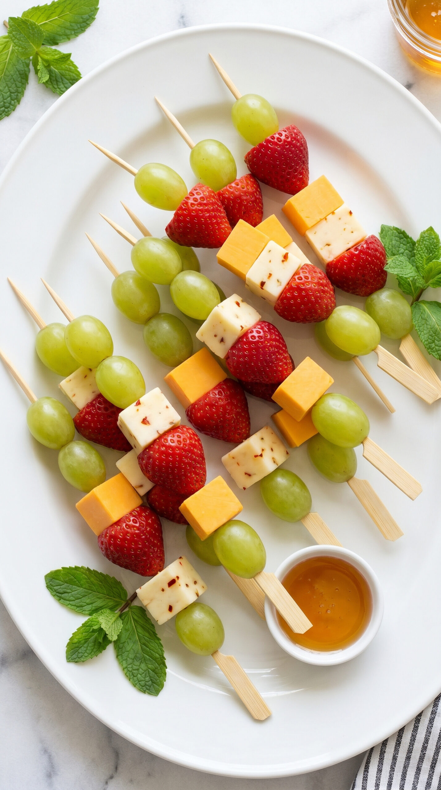 Fruit and Cheese Kabobs