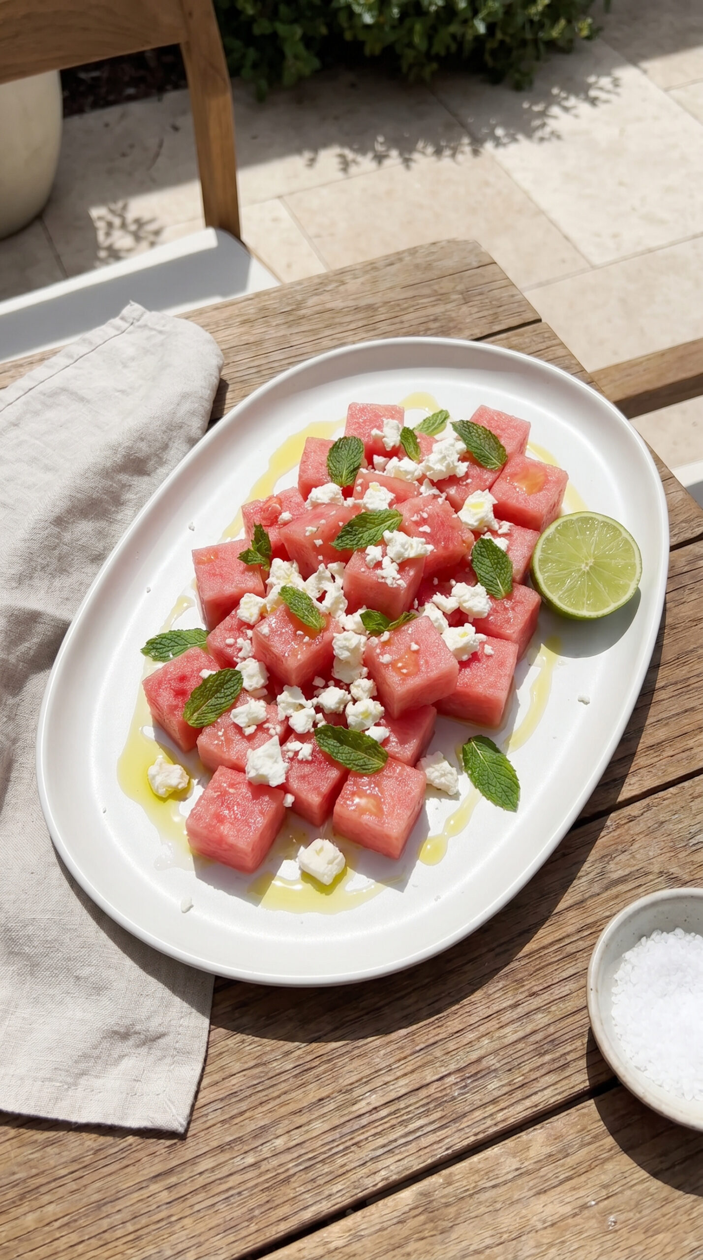 Watermelon Feta Mint Salad