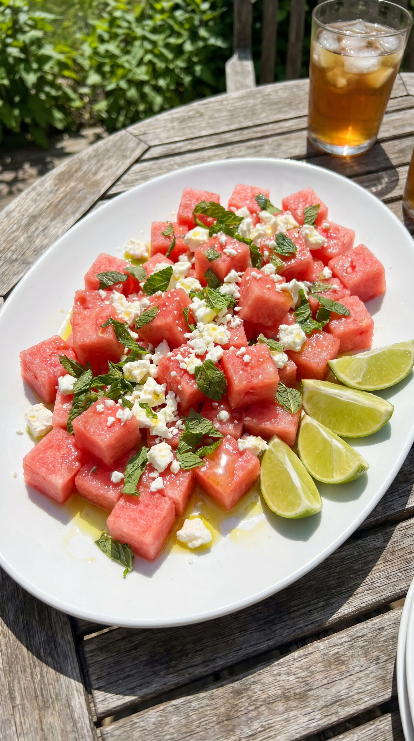 Watermelon Feta Mint Salad