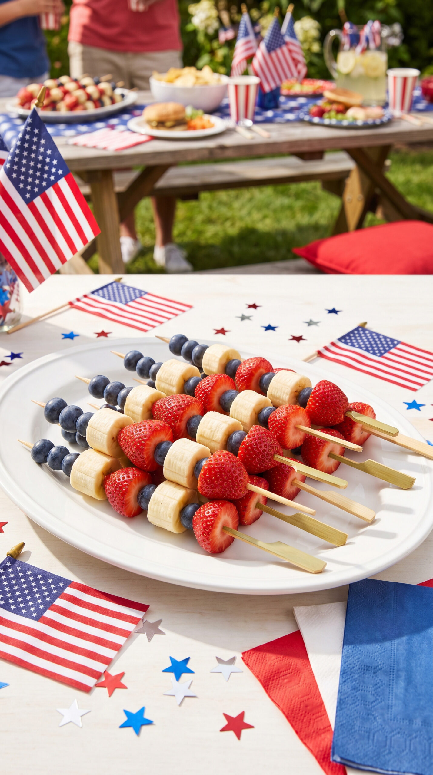 Patriotic Fruit Skewers