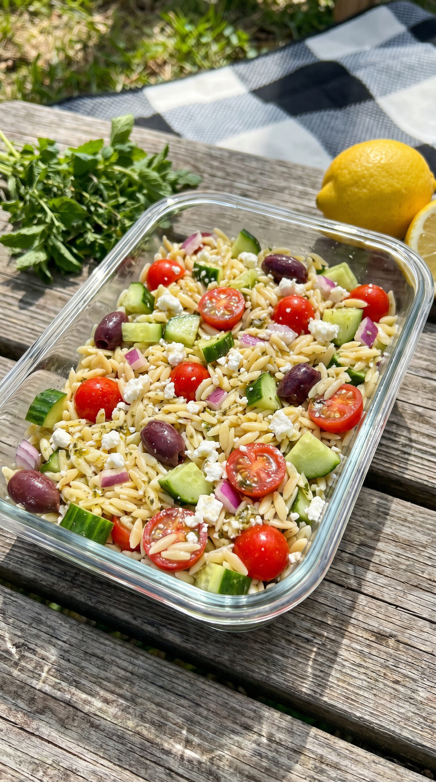 Greek Orzo Pasta Salad