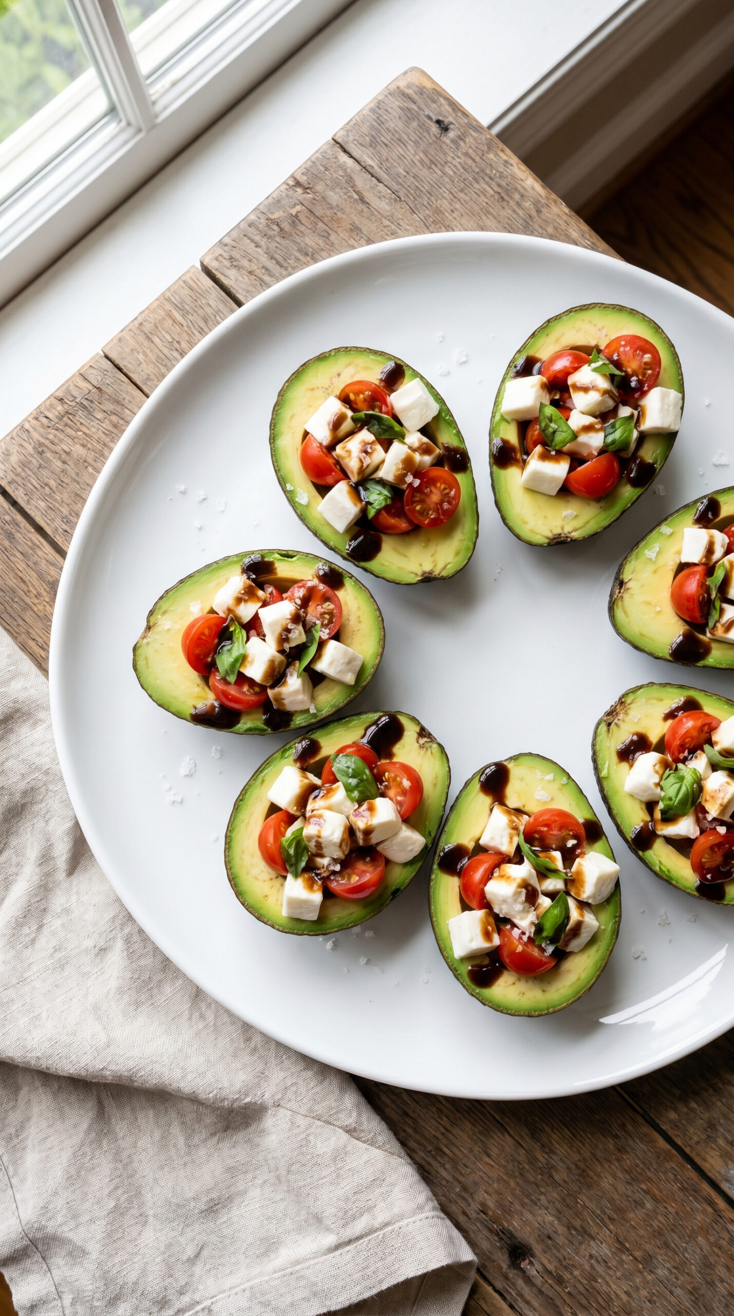 Caprese Stuffed Avocados