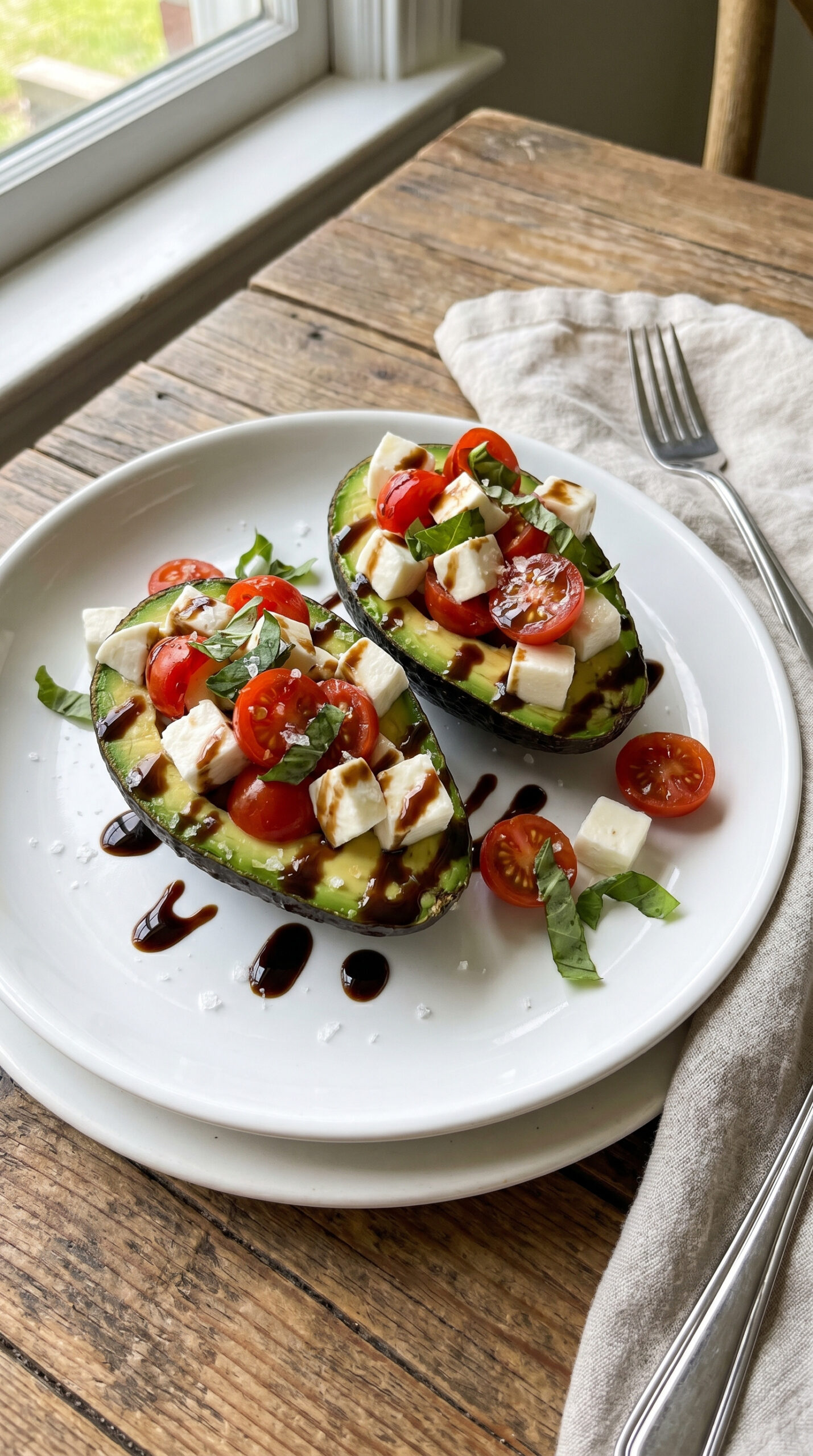Caprese Stuffed Avocados