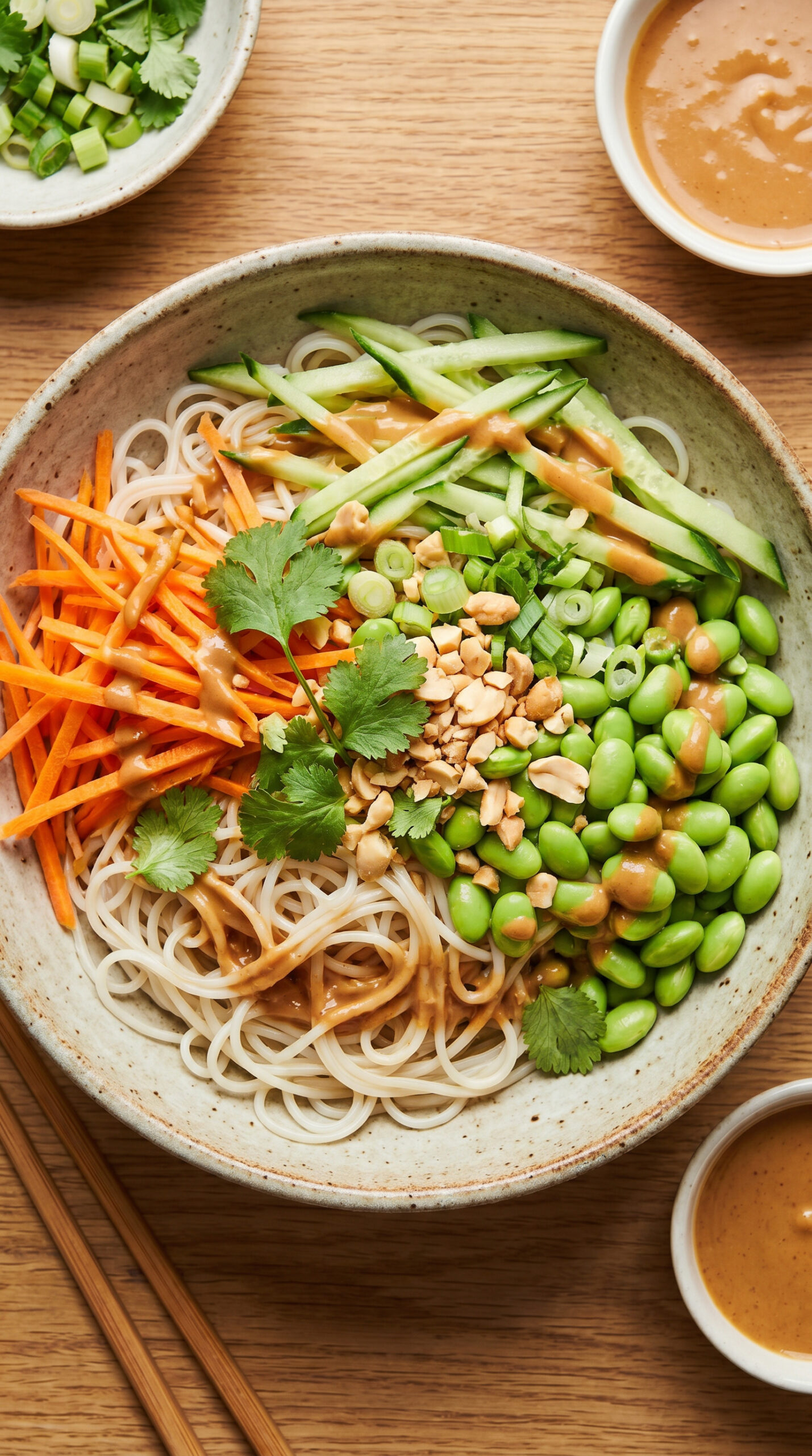 Cold Peanut Noodle Bowls