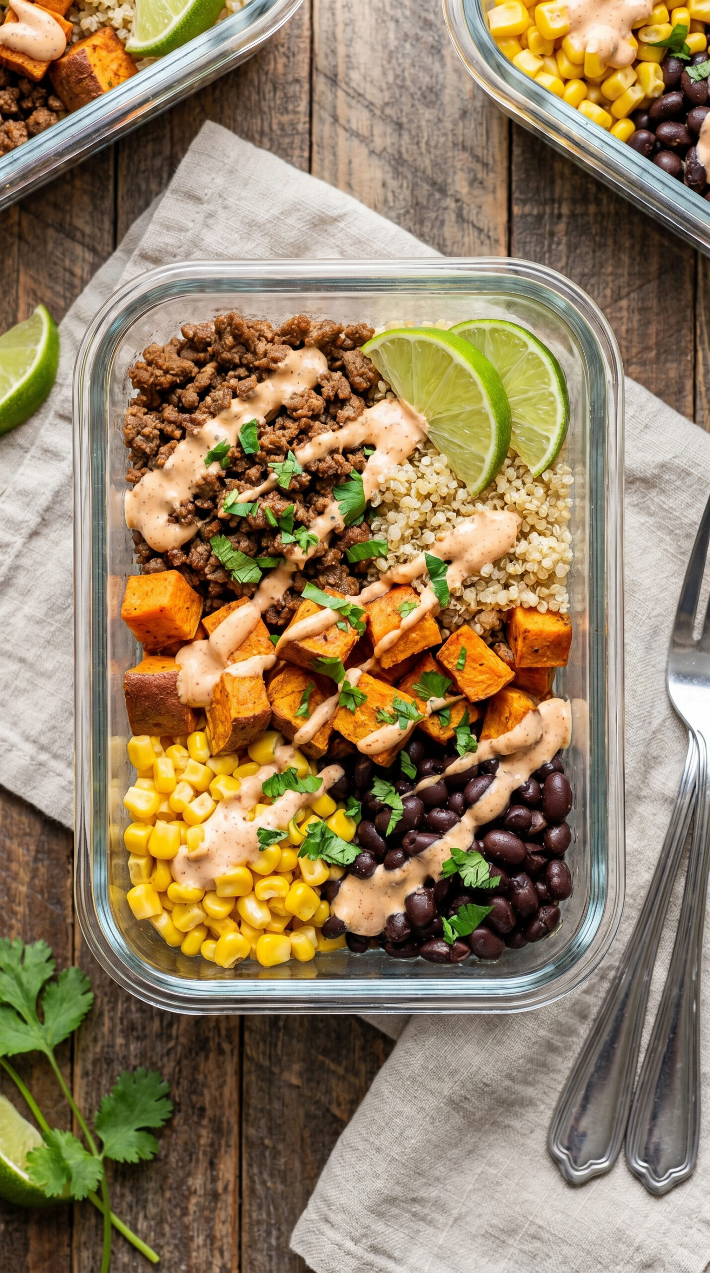 High-Protein Ground Beef Quinoa Meal Prep Bowls
