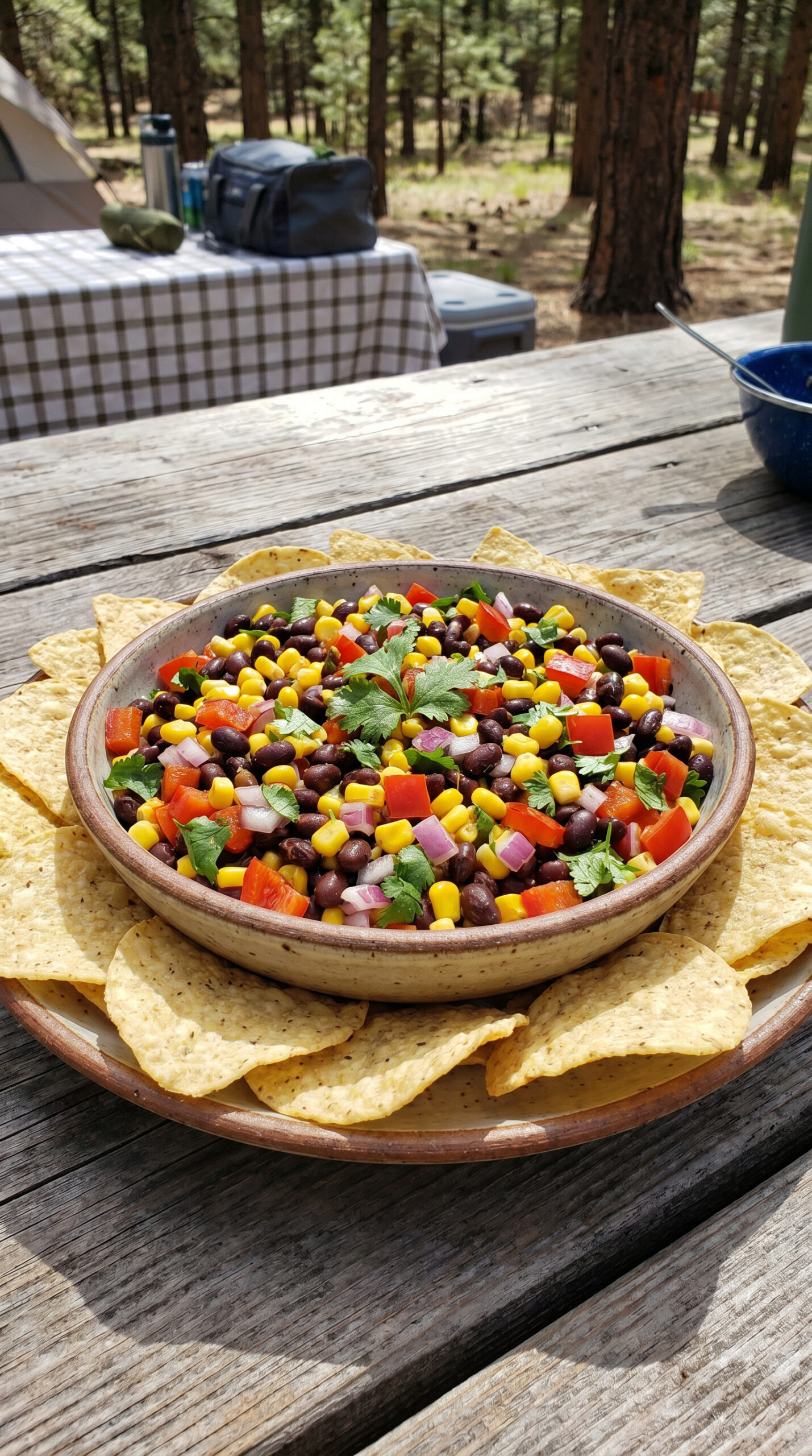 Cowboy Caviar with Tortilla Chips